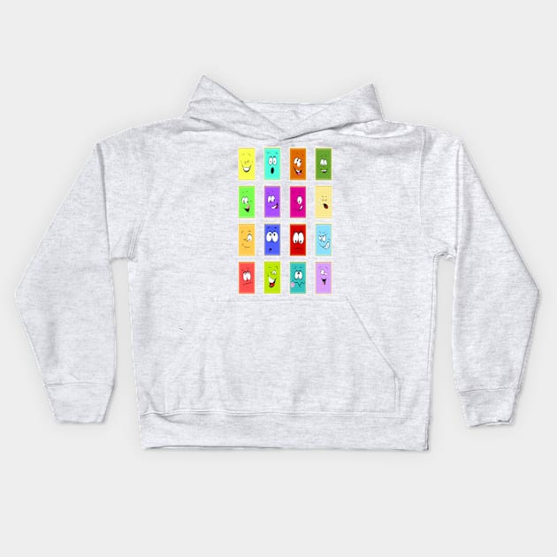 Emojis Design 1 Kids Hoodie by Invisibleman17